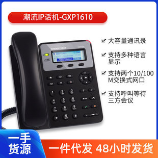 Trend IP Talking Machine GXP1610 SME Dual -Line HD Качество звука Простой и простой в использовании базовый номер SIP IP -телефона