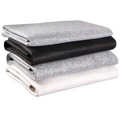 加厚5mm毛氈書畫學生毛氈布 80*120書法毛氈墊布毛筆字墊灰白黑色