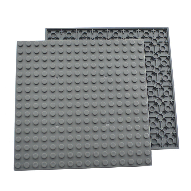 Placa inferior de bloques de construcción de partículas pequeñas de doble cara de bricolaje 32x32 puntos para construir un piso universal de 16*16 orificios 91405 base