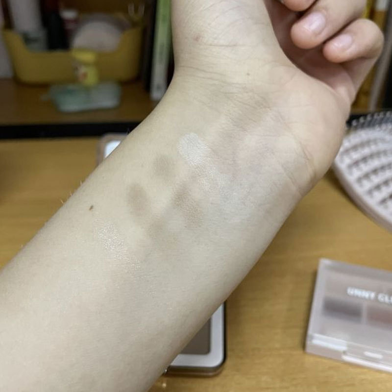 翠戴工厂高光修容二合一体盘综合盘哑光提亮阴影鼻影加工定制oem