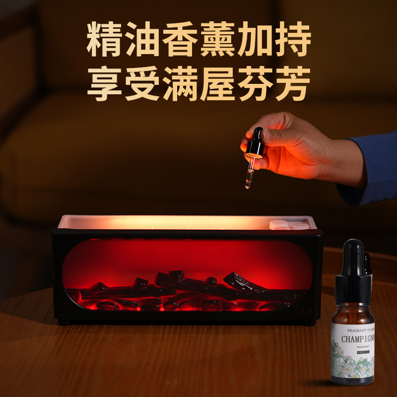シミュレーション暖炉炭火加湿器ブルートゥースオーディオ香薫静音霧空気加湿多機能実用プレゼント|undefined