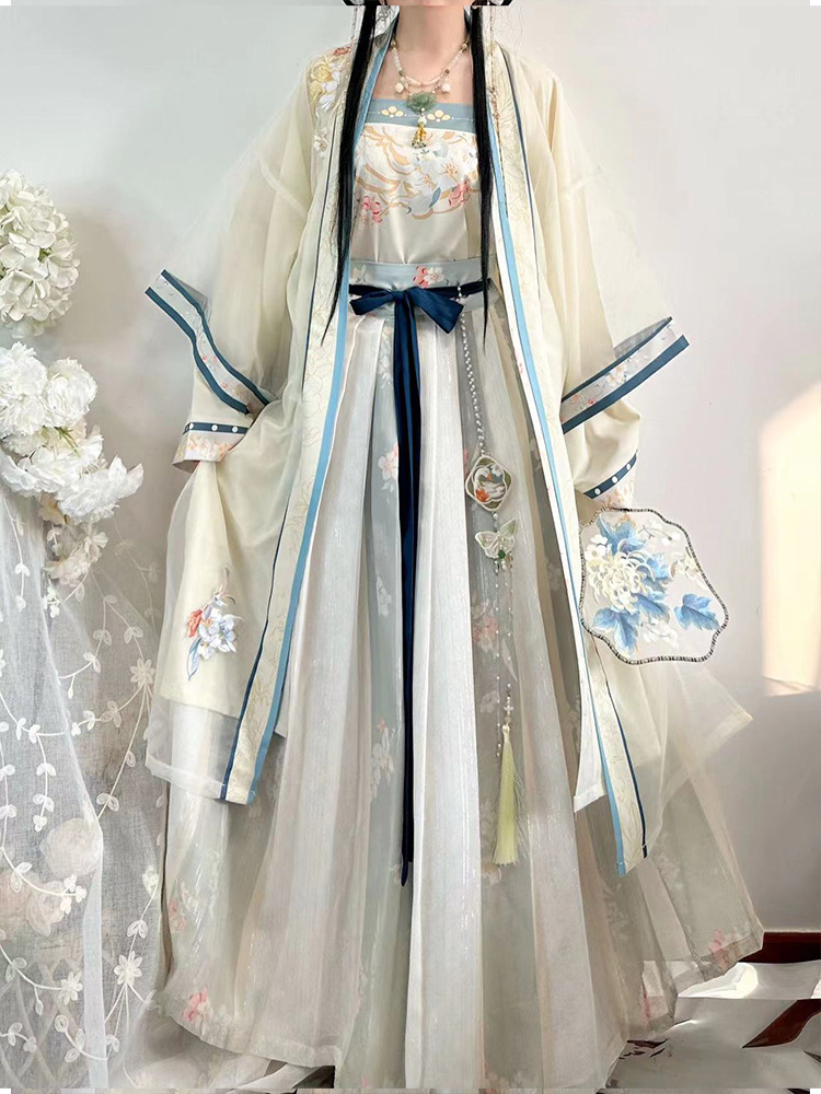 最新な 【新品】漢服 十二花神 ピンク&インナー薄緑 (天女、仙女