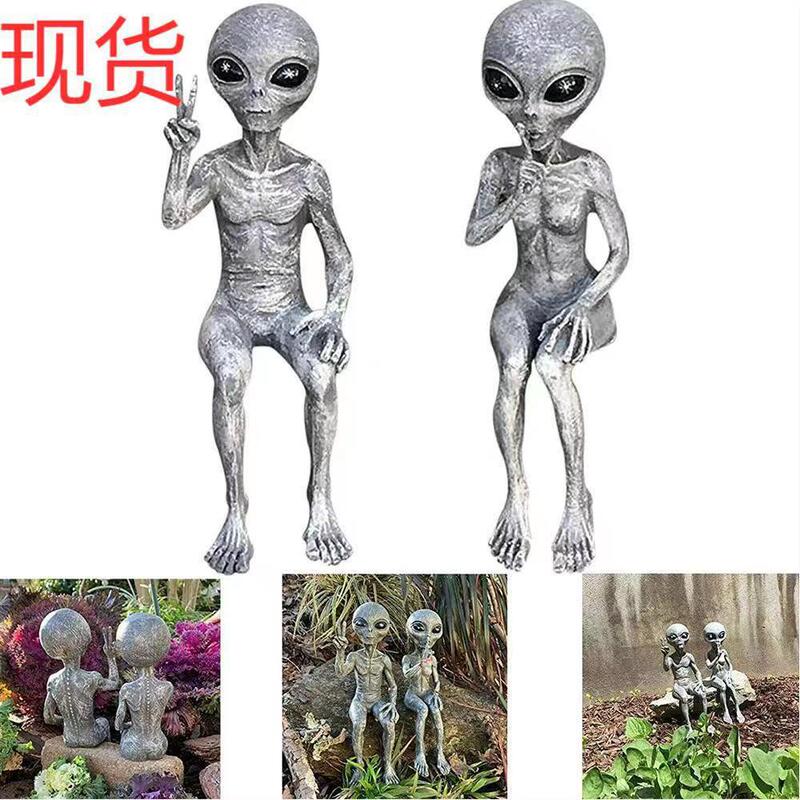 2022 Alien pendant resin ET garden ornaments dwarf dwarf crafts Christmas garden ornaments