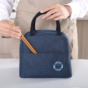 Student Lunch Insulated Lunch Bag Lunch Box Bag Fresh-Keeping Cold Ice Bag Outdoor Picnic Bag Aluminum Foil Tote Bag Large Size