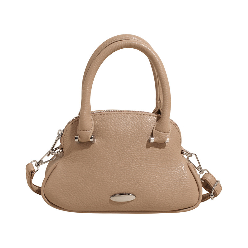 Bolso de moda coreano 2025 verano nuevo bolso femenino diseño de nicho bolso de hombro simple patrón de lichi bolso de mensajero