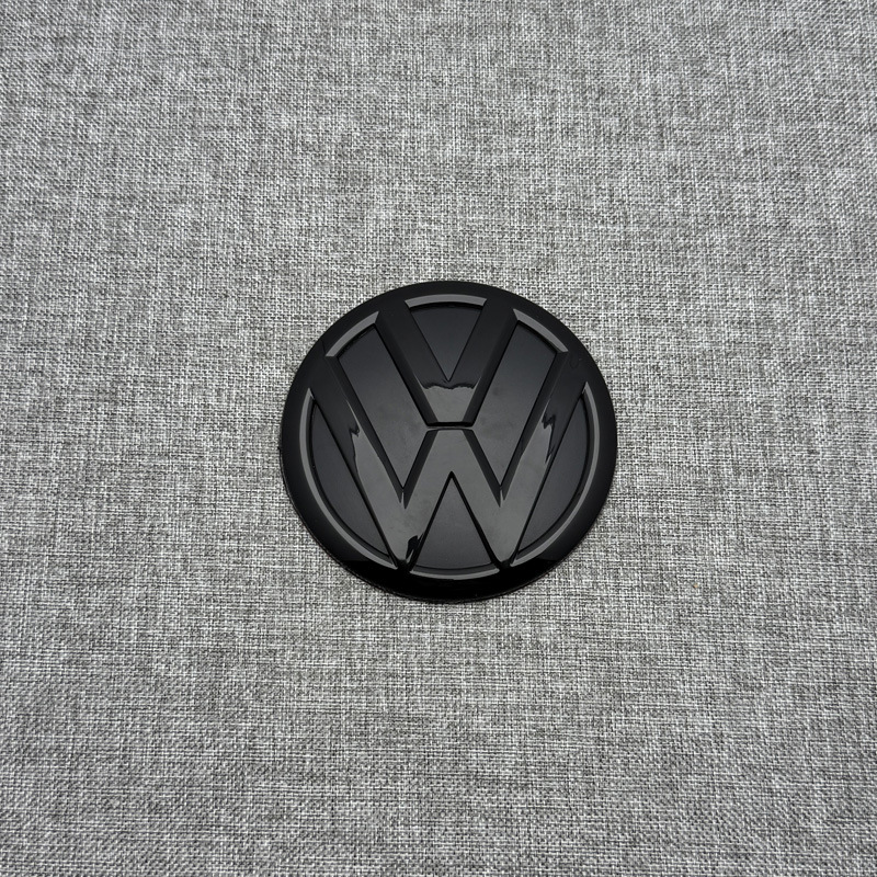 Suitable for Volkswagen Golf 4Th Generation Front Car Logo Decorative Sticker Letter Logo Tail Logo Front Logo Blackened Black Warrior Logo