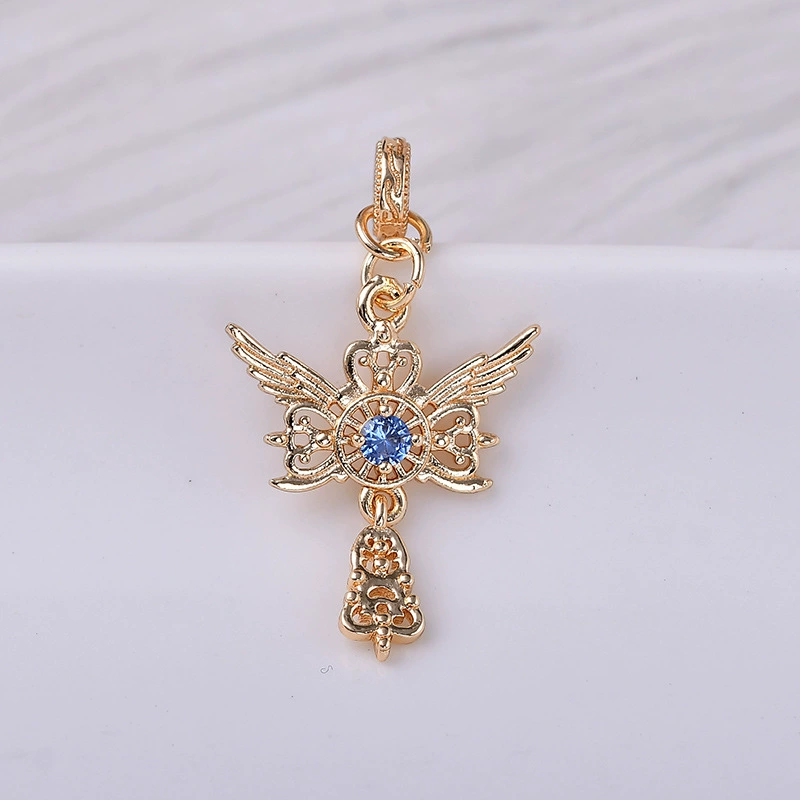 Аксессуар с zircon ручной работы, аксессуары, ожерелье, бусины, 18 карат, DIY