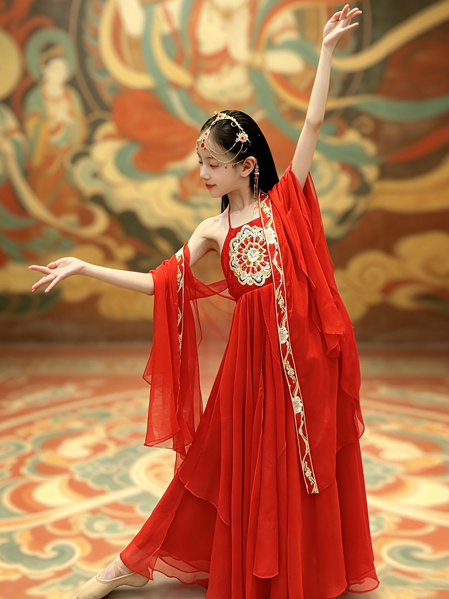 New Dunhuang Hanfu Children's Performance Costumes Western Style…