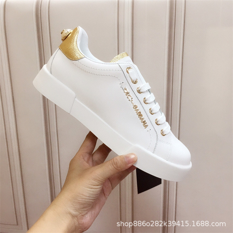 Comercio exterior orden Original D familia Four Seasons casual low-top DG plataforma zapatos de cuero punta redonda talón plano zapatos de viscosa de los hombres Guangzhou bienes
