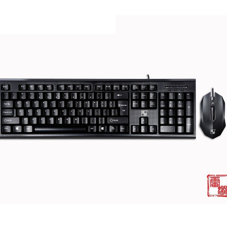 Thunder Scorpion Lx2022 Usb+Usb Mouse and Keyboard Set Fashionable Office Gaming Desktop Computer Wired Keyboard