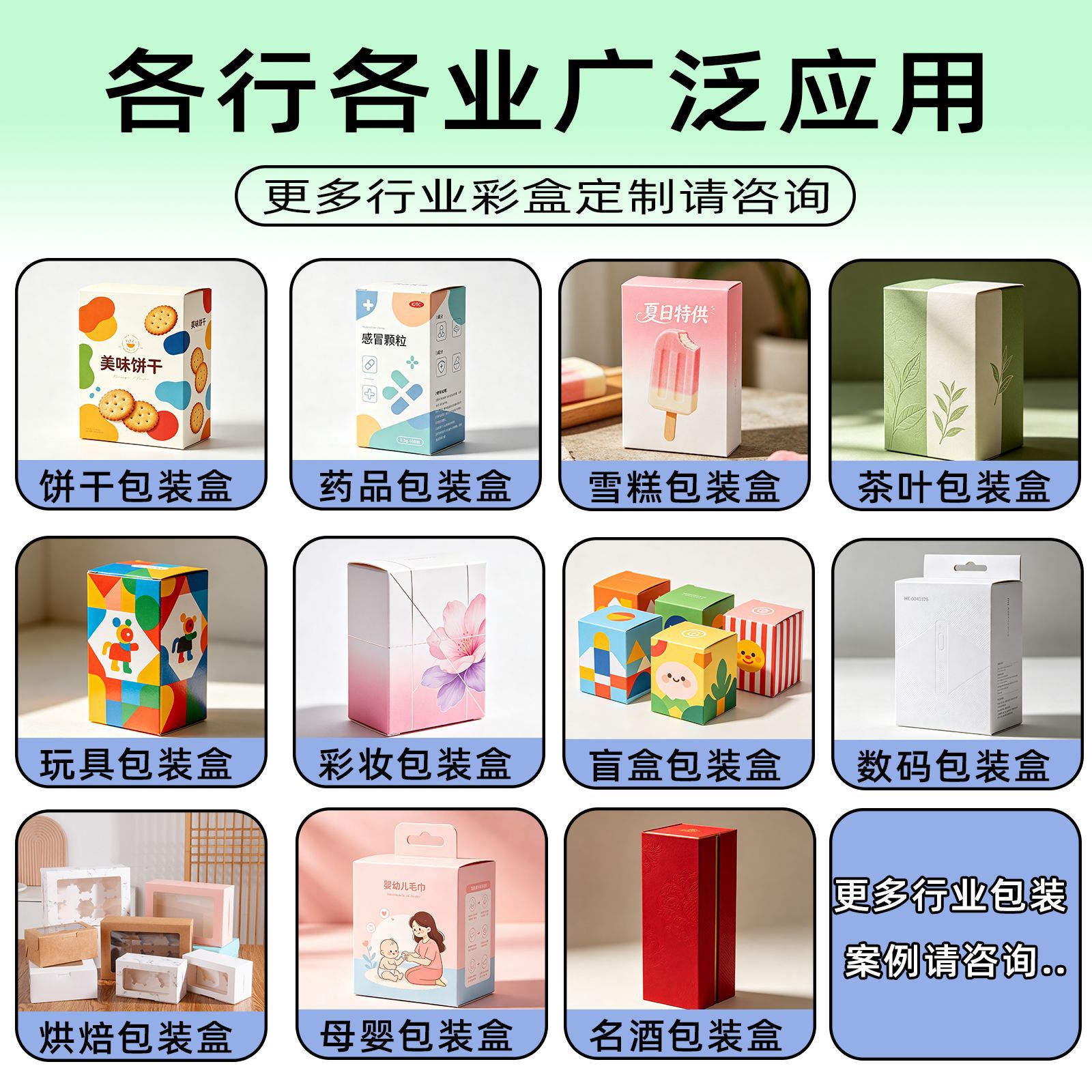 Tarjeta de pastel personalizada postre horneado envasado de tarjeta de papel redondo ecológico de grado alimenticio puede imprimirse transfronterizamente image 5