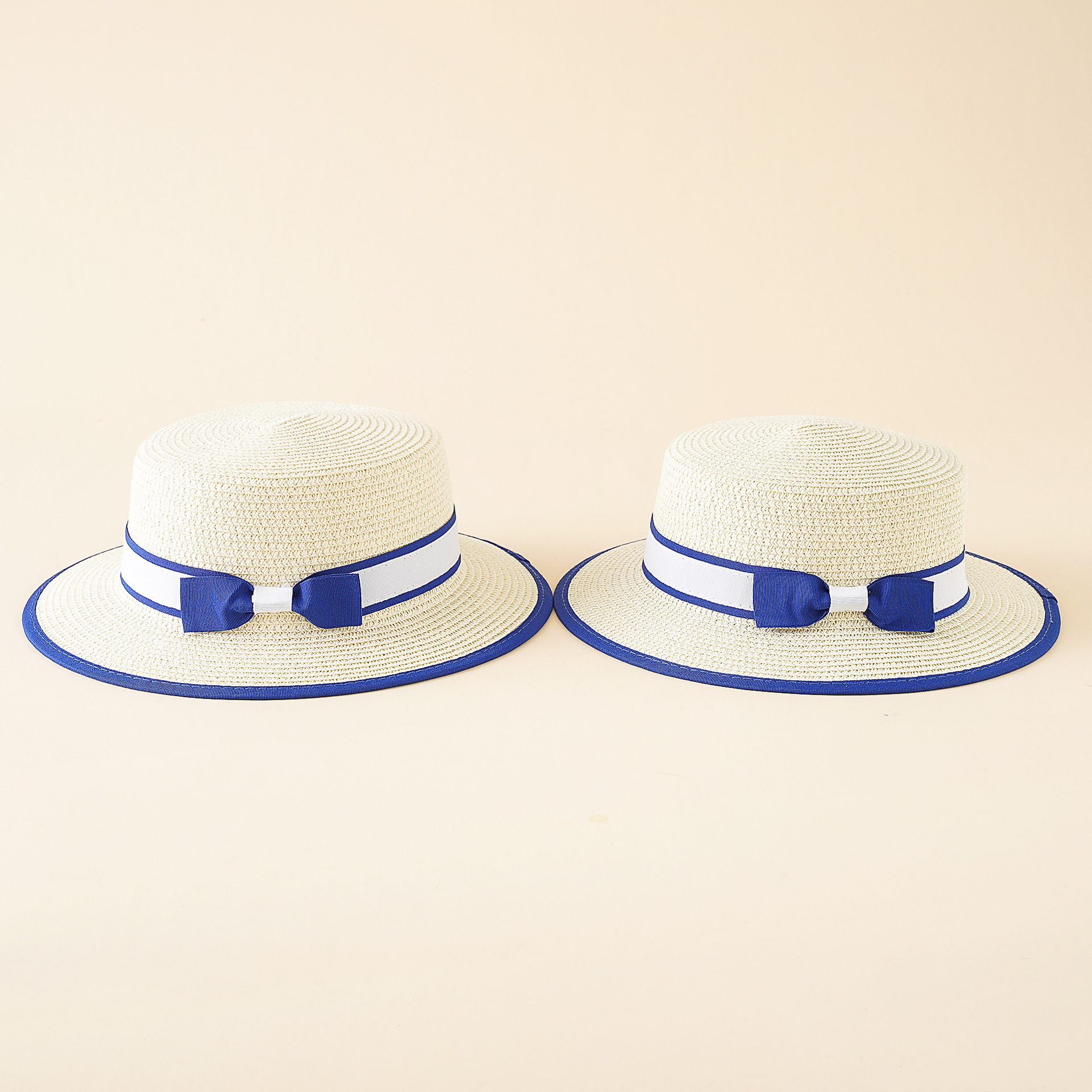 Sombrero de paja para padres e hijos sombrero de protección solar de viaje de verano sombrero de protección solar para hombres y mujeres sombrero de copa casual transpirable para niños moda