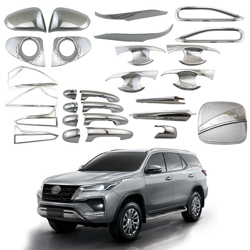 Suitable for 15-23 Toyota Runner Traveler Fortuner Rearview Mirror Door Bowl Handle Rear Fog Light Frame