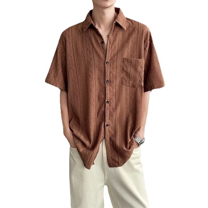 Japanese retro thin design shirt