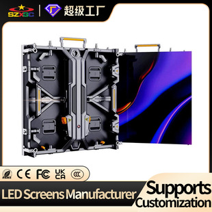 Full Color Led Display Indoor and Outdoor Waterproof Seamless Digital Advertising Screen Background Stage Rental Screen Processing and Customization