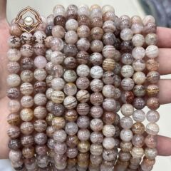 粉千层圆珠千层幽灵彩幽灵散珠 手工DIY手串手链饰品配件四季幽灵