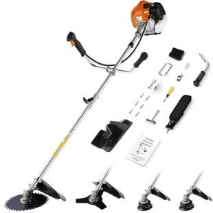Cross-Border Two-Stroke Gasoline Lawn Mower Multi-Functional Small Garden Weeder Side-Type Agricultural High-Power Brush Cutter