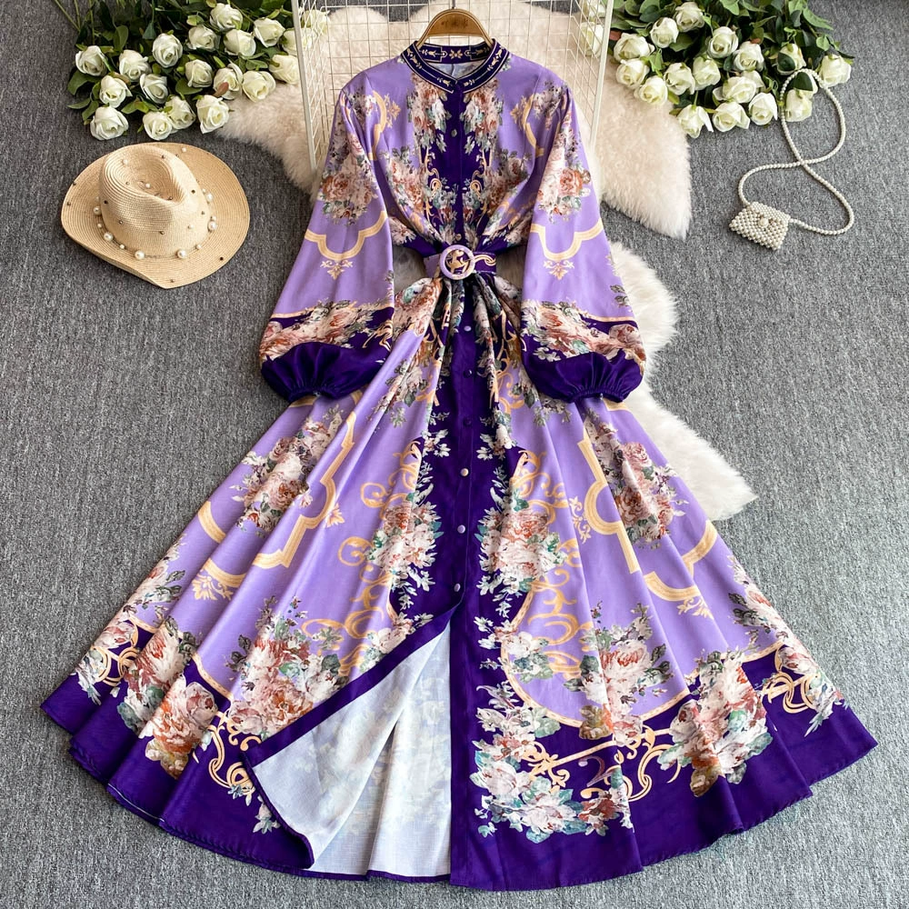 2025 новый французский стиль носить женское женское платье с принтом позиционирования