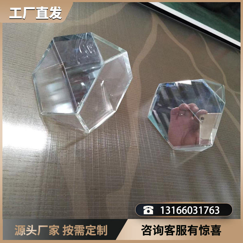 钢化玻璃 AR AF超白AG45度拼角玻璃水刀打孔玻璃厂家夹胶镀膜玻璃