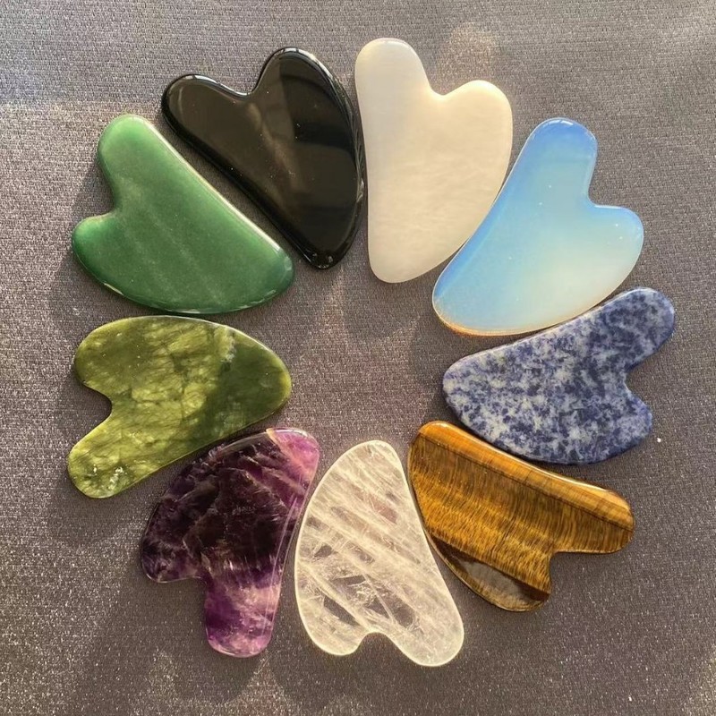批纯天然玉石刮痧板出痧快羊牛角刮痧板刮痧板面部刮板脸部刮痧板|undefined