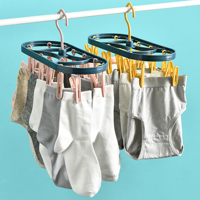 옷걸이, 가정용 양말 건조대, 접이식 기숙사 학생 및 어린이 다기능 양말 클립, 속옷 클립