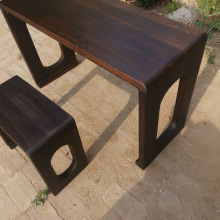 多功能实木一体桌凳桐木古琴桌凳古风国学书法桌一体桌