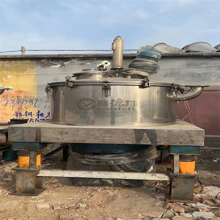 转让二手316L不锈钢泥浆脱水机 平板刮刀下卸料离心机