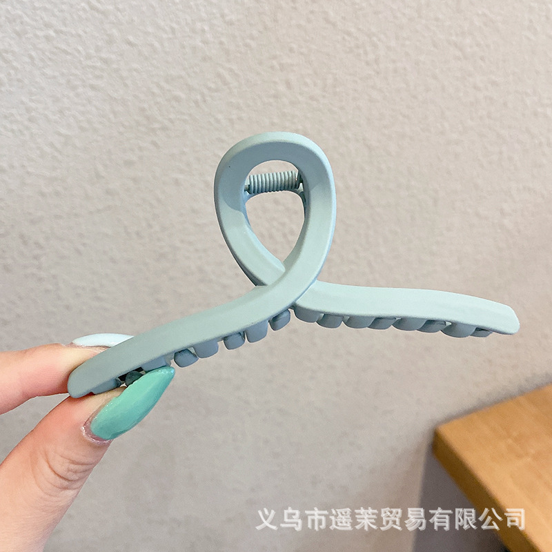 咖色磨砂抓夹女2025年新款发夹后脑勺大号发量多鲨鱼夹子发卡头饰|undefined