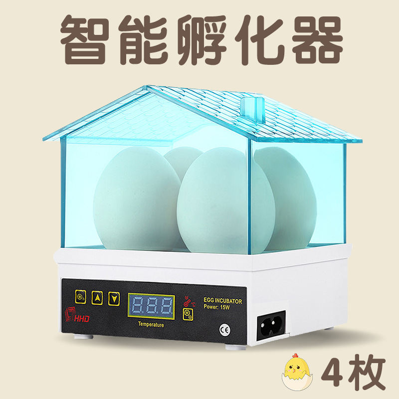 跨境智能家用小鸡孵蛋器全自动迷你芦丁鸡孵化器