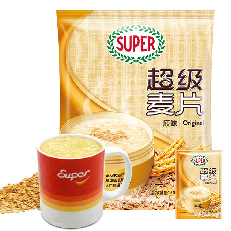 Free shipping new Super/Super original cereal 500g breakfast nutrition walnut cereal instant instant instant instant snacks
