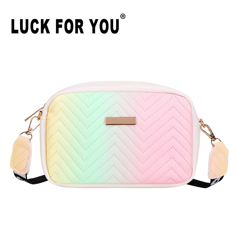Women's Bags 2022 New Wave Pattern Embroidered Iron Leather Ribbon Small Square Bag Camera Bag Casual Live Broadcast Gift Bag_voghion.com
