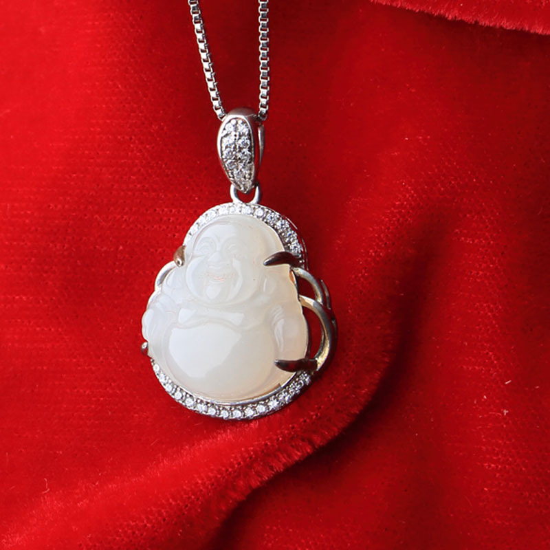 和田白玉吊坠0008