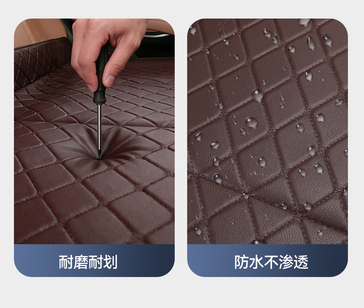 Car Rear Seat Sleeping Mat, Universal for Sedans and Suvs, Foldable Portable Non-Inflatable Thickened Leather Car Mattress