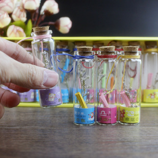 Growth Commemorative Kidsren's Surname Wishing Bottle with Lid Kindergarten New Year's Wish Bottle Collection Drama Drift Bottle