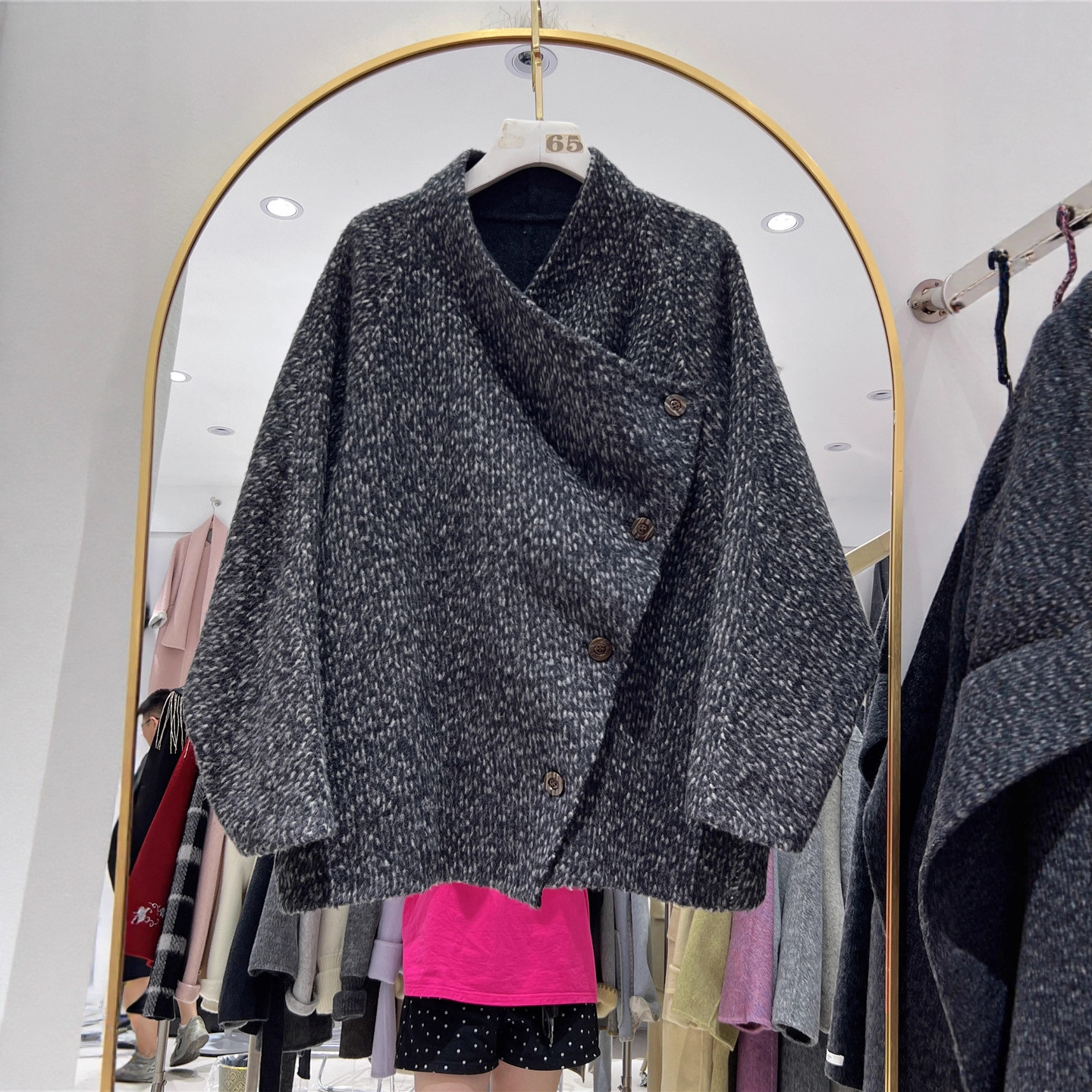 High-End Double-Sided Wool Outwear Women's Short 2025 Autumn and Winter New Slim and Versatile Woolen Outwear for Small People