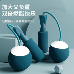 Zhijia skipping rope for adults, dual-purpose load-bearing bearing, ropeless rope skipping device, indoor sports silent big ball skipping rope wholesale