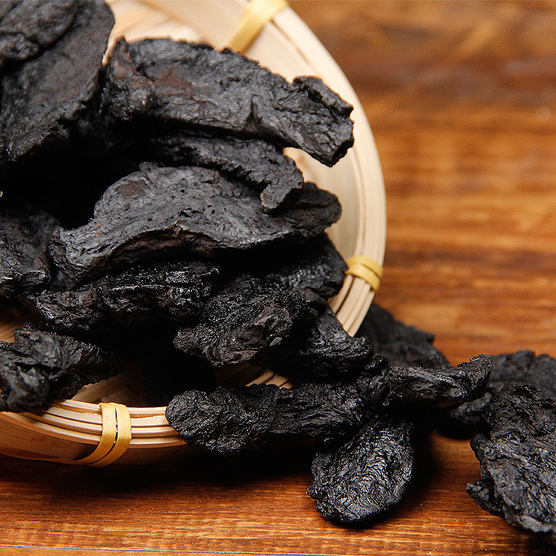 Premium Prepared Rehmannia Root Shu Di Huang 500g Traditional Nine Steams Nine Sundry Slices for Herbal Wine and Decoction specifications