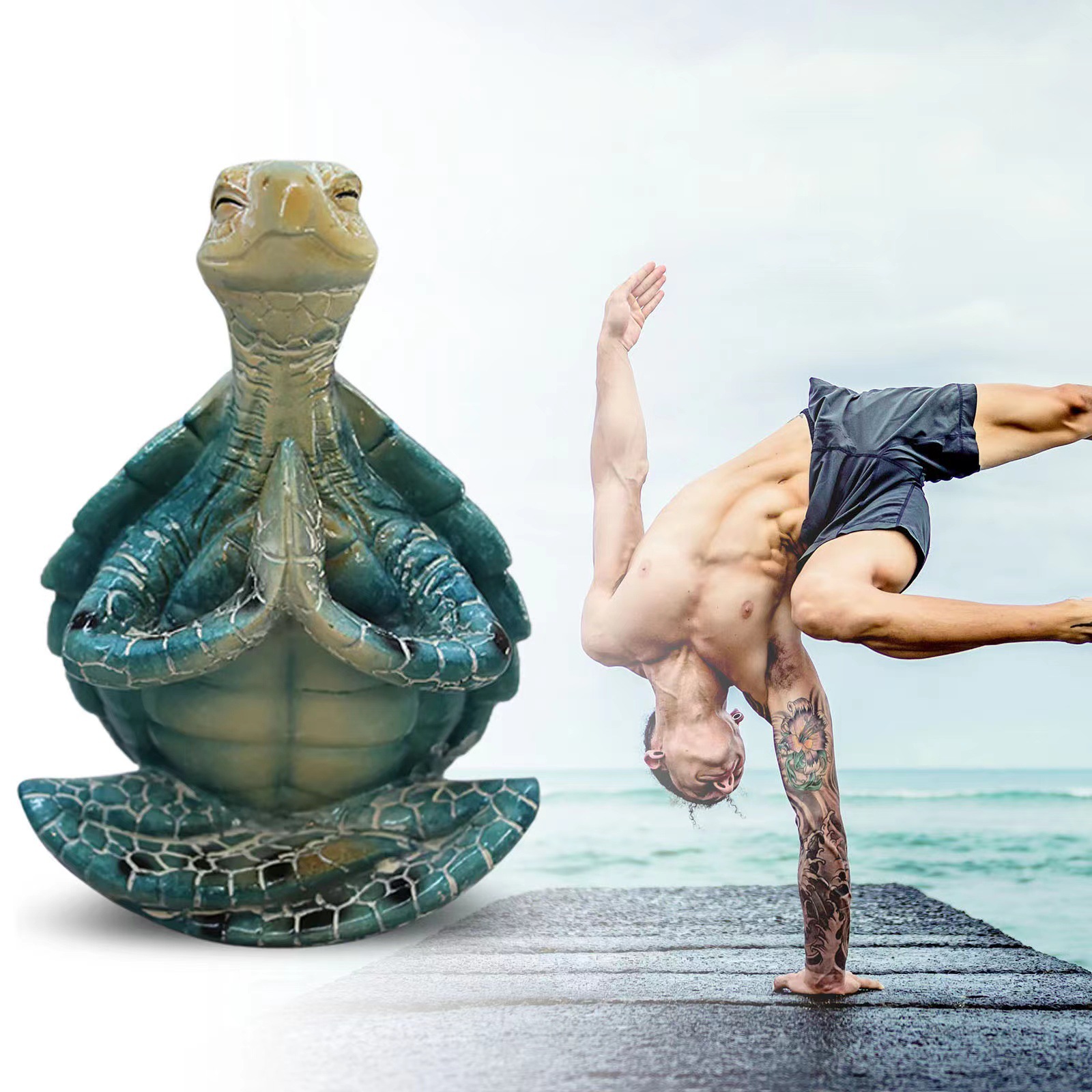 Sea Turtle Meditation Ornament 6