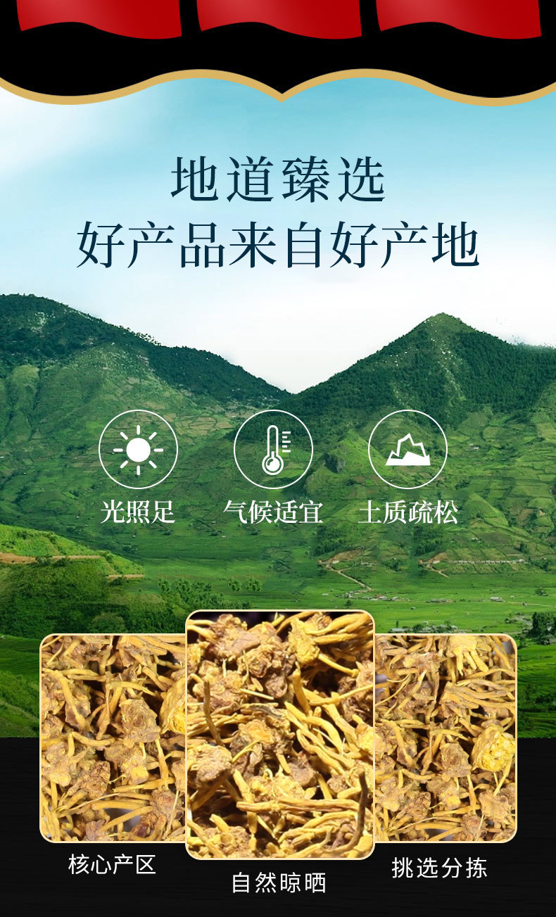 Huanglong Grass Root (Dried Herbal Root) — Traditional Chinese Medicinal Herb, 250g key features