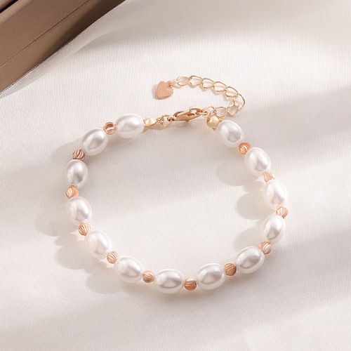 Minimalist Lady Baroque Handmade Pearl Bracelet, Instagram Minority Design Style Adjustable Bracelet, Wholesale