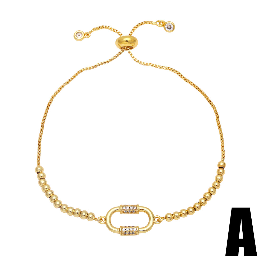 Hip-hop retro tide leopard head bracelet simple crown copper bracelet wholesale