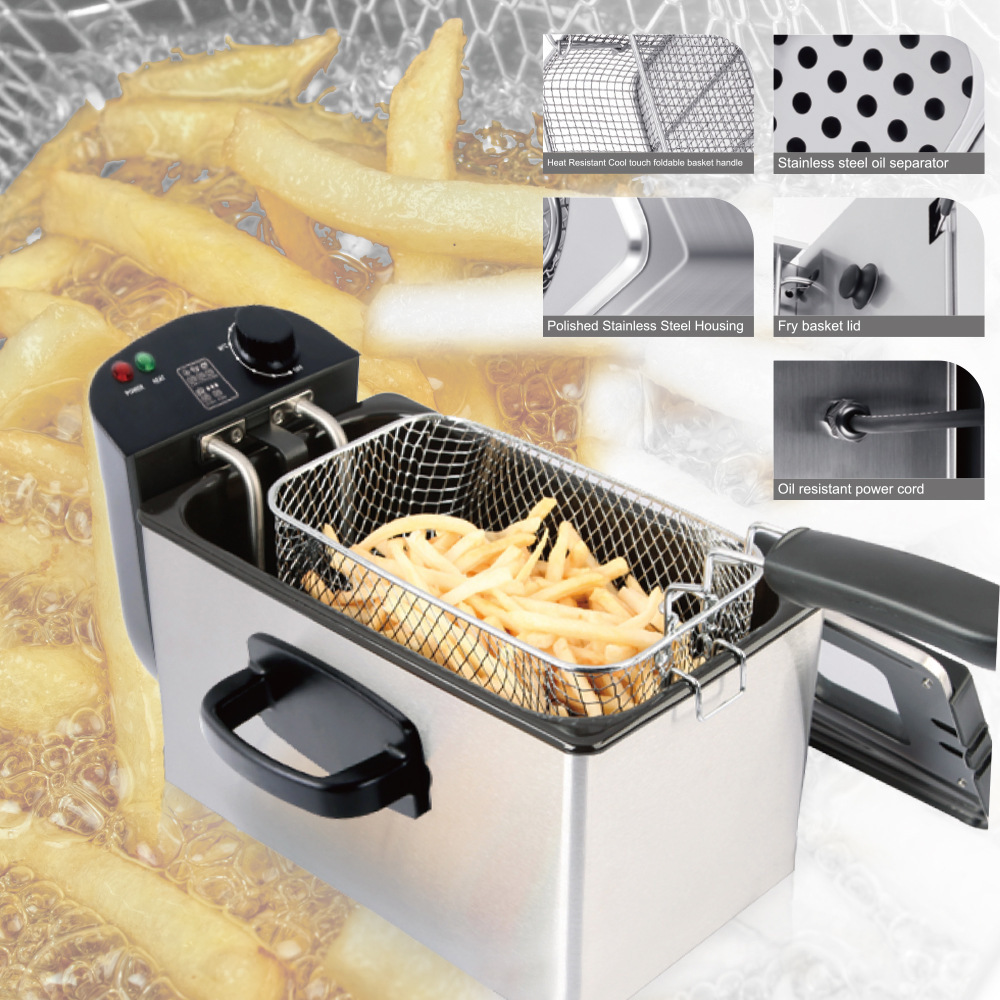 Cross-border household electric fryer la...