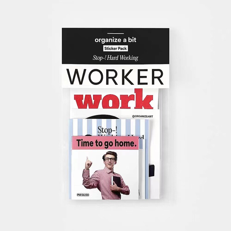 South Korea OAB with the character 202hosil magazine landscape retro hand account decoration material collage sticker bag