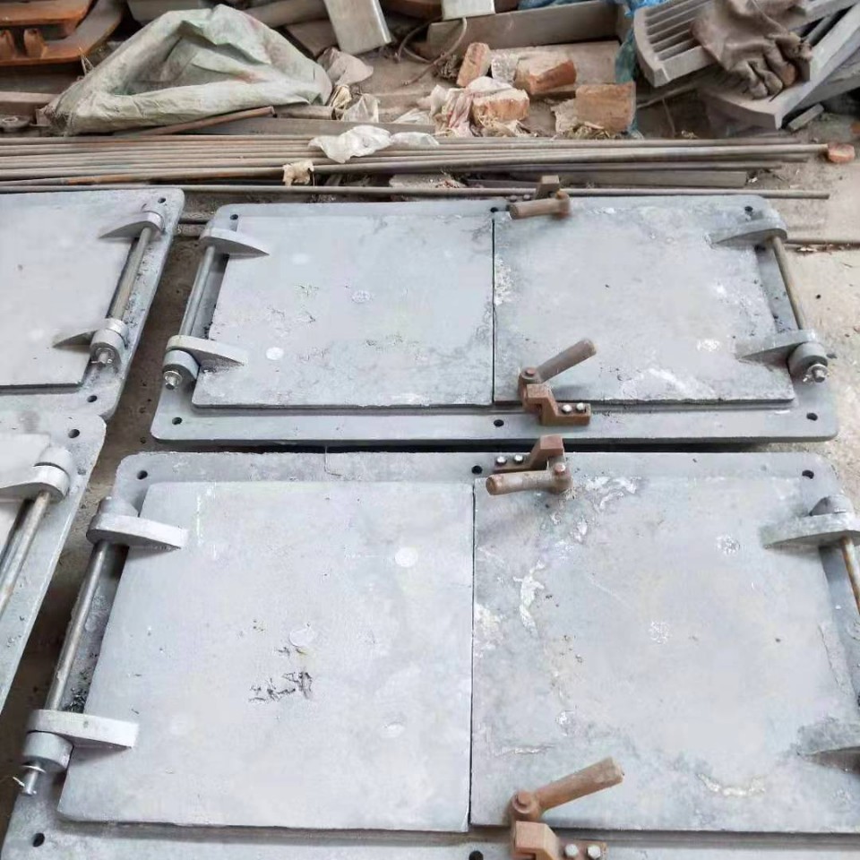 耐热铸铁铸造高温防爆锅炉炉门内径450*900高密封弧形检查门