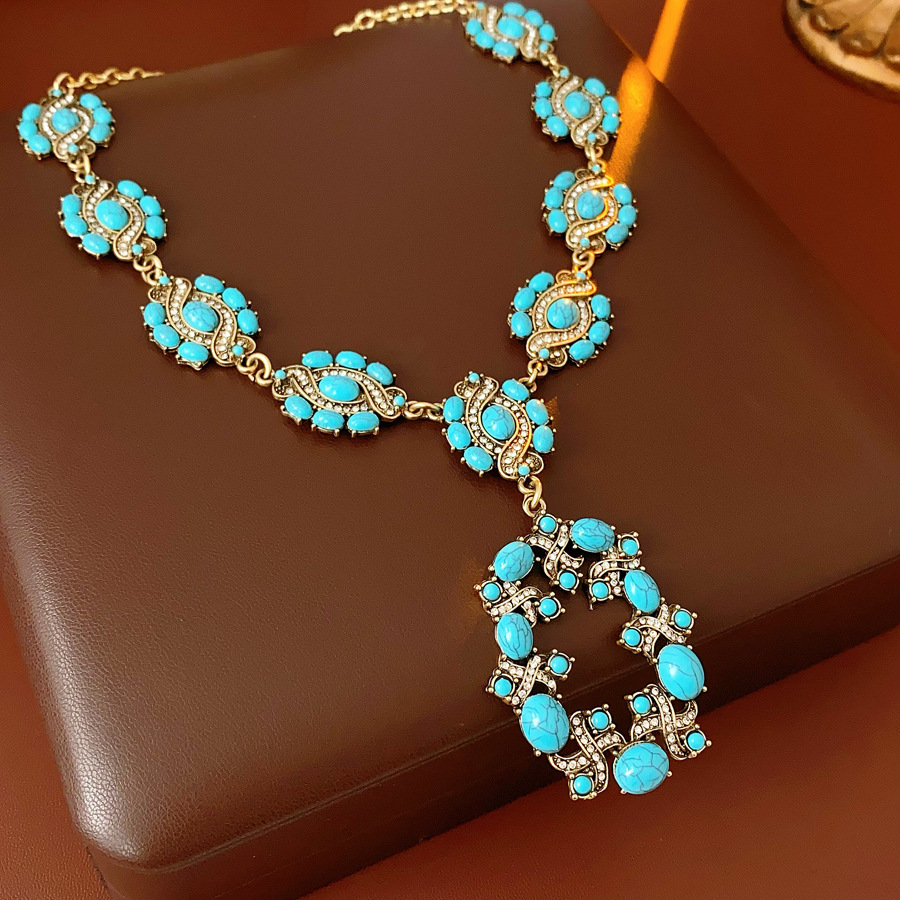 Medieval vintage diamantes elíptico conjunto retrógrado estilo palacio estilo de moda joyería universal temperamento nicho sentido de alta calidad