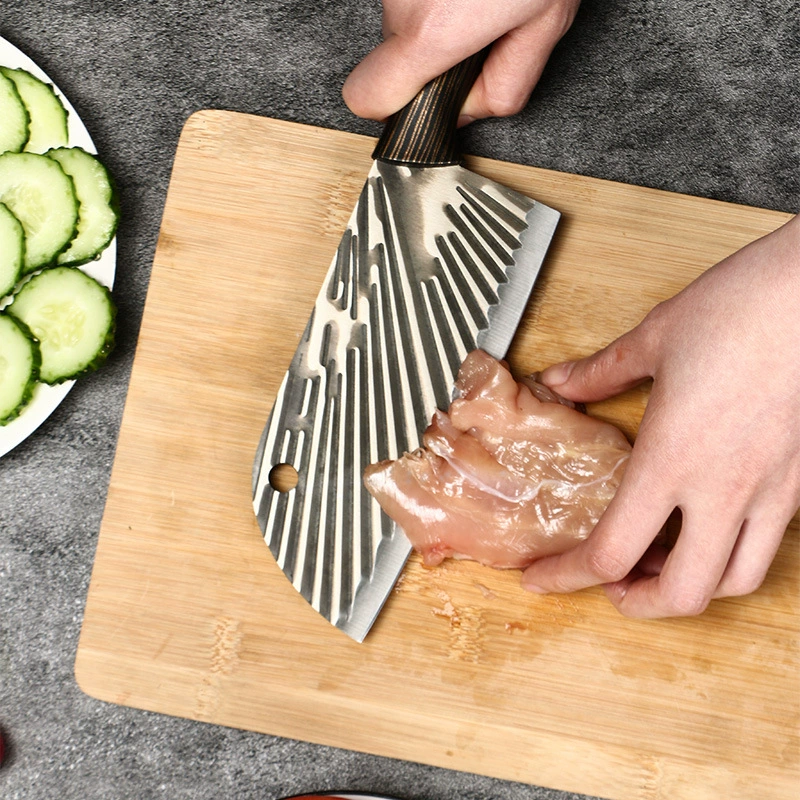 Новый ручной ковкой кухонный нож для дома без острых углов лёгкий женский резной нож резки мяса повар специальный инструмент