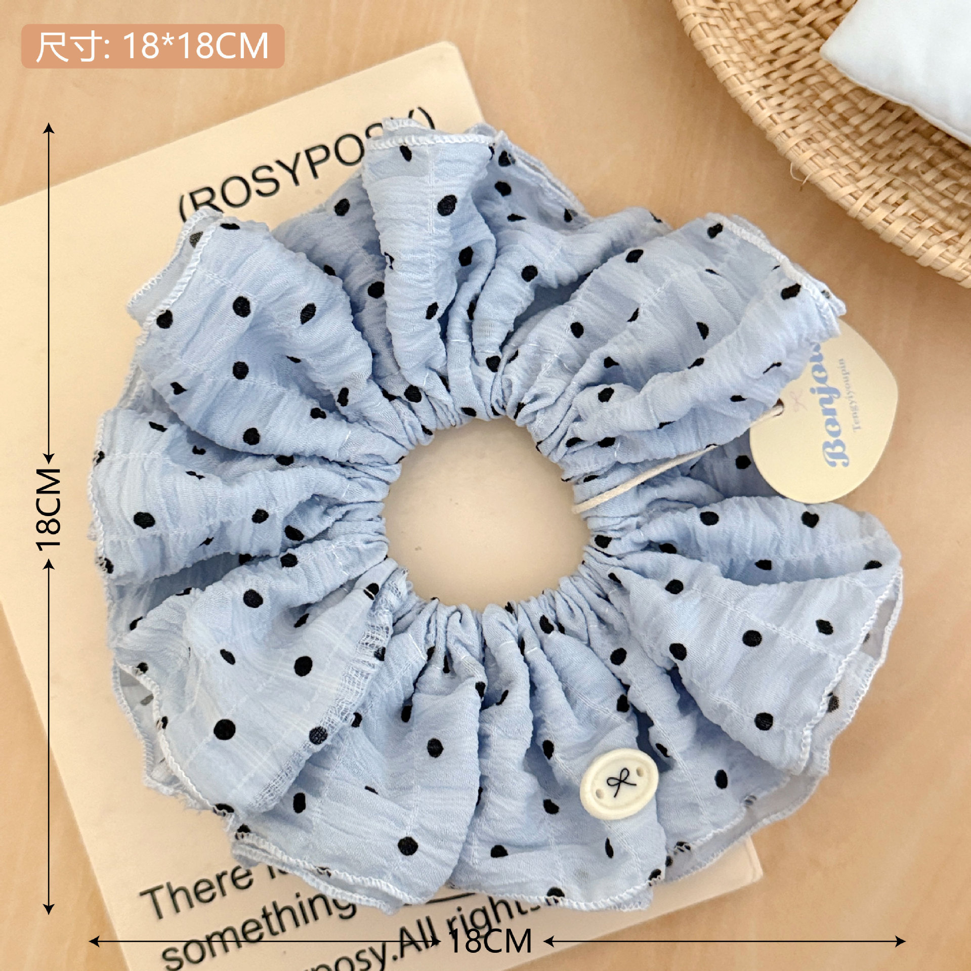 Estilo coreano de alta apariencia de encaje de intestino grueso banda de pelo accesorios para el cabello cuerda de pelo de corazón de niña de todo fósforo pequeño Qing nuevo tocado de cola de caballo de gran altura al por mayor