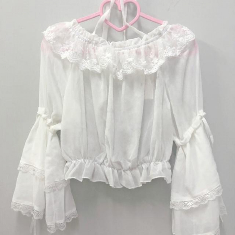 白糖少女{现货}~厂设计Lolita洋装贝壳提花吊带jsk连衣裙夏装|undefined