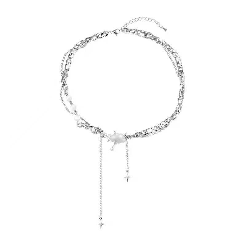 Fashion Geometric Titanium Steel Plating Necklace