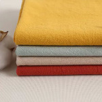 21支洗水棉面料 春夏全棉砂洗皱汉服童装衬衫裙子机理感洗水皱布